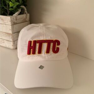 Washington Hail to The Commanders White Cap w/Red and Gold HTTC Embroidered NFL